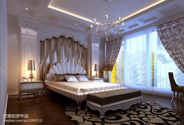 卧室室内装修装饰床头背景墙效果图